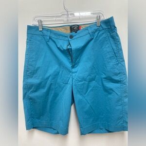 Dockers Men's Vibrant Blue Flat Front Shorts Size 33